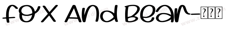 Fox And Bear字体转换
